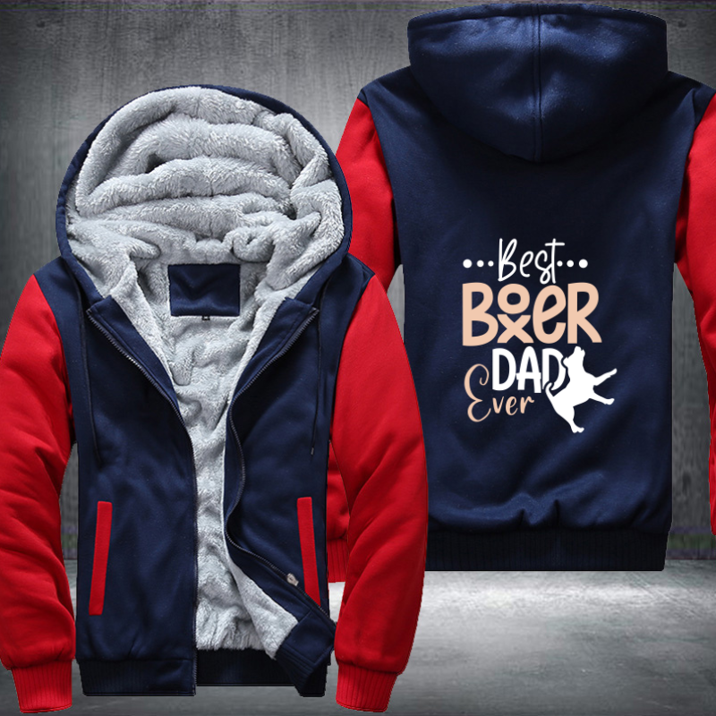 best boxer dad ever Fleece Hoodies Jacket