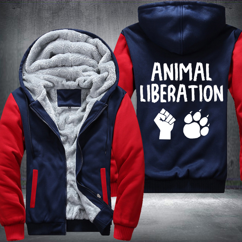 Animal Liberation Fleece Hoodies Jacket