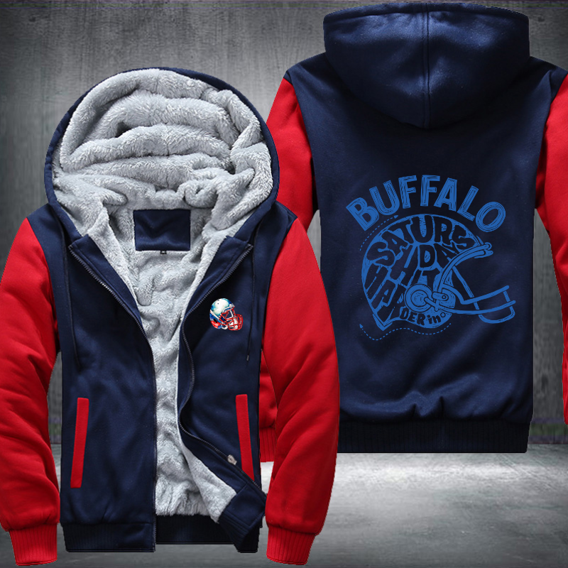 Saturdays hit harder in BUFFALO Fleece Hoodies Jacket