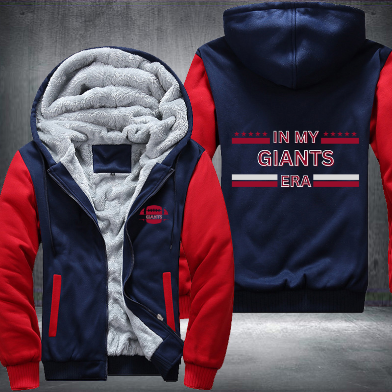 In My Football Era Game Day Giants Fleece Hoodies Jacket