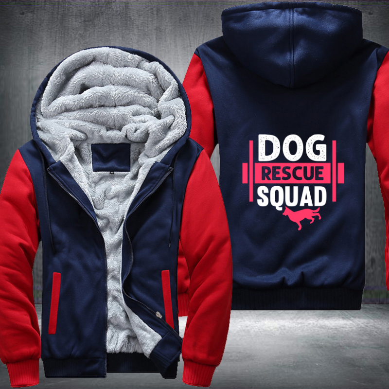 DOG RESCUE SQUAD Fleece Hoodies Jacket