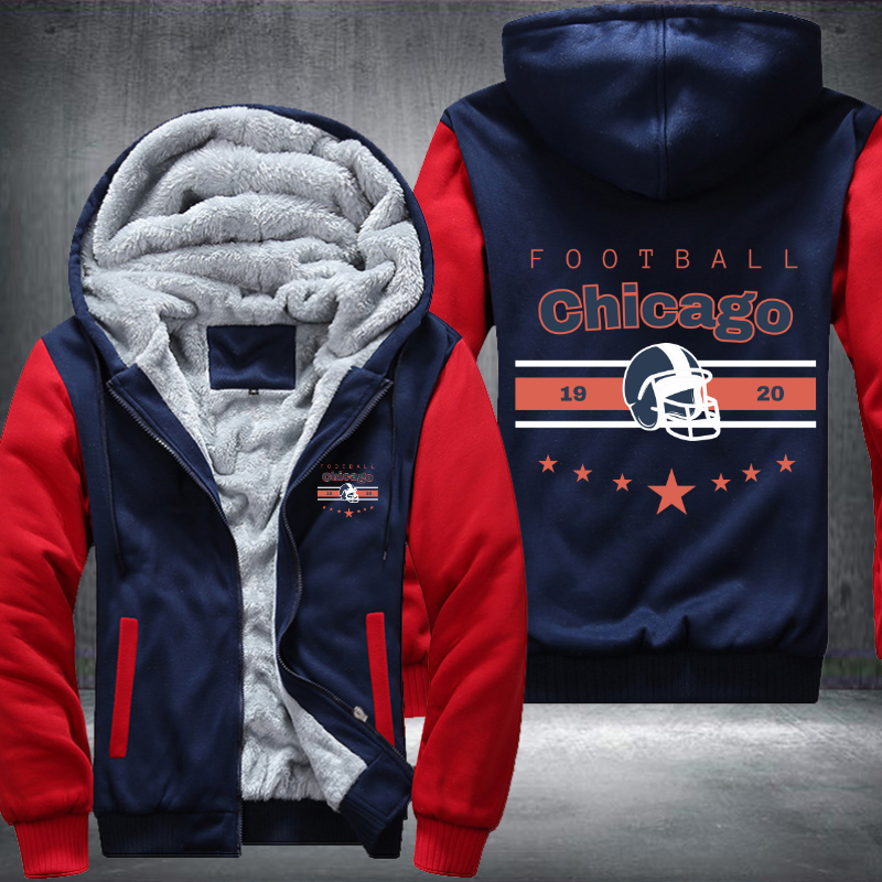 Vintage Football Chicago 1920 Fleece Hoodies Jacket