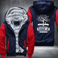 100% Natural And Healthy Raised On Veggies Fleece Hoodies Jacket