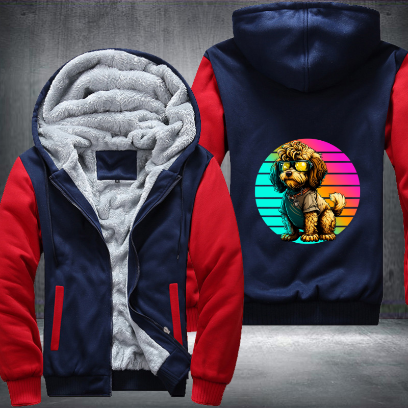 Lovable Dog Fleece Hoodies Jacket