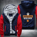 DOG FATHER BEER LOVER Fleece Hoodies Jacket