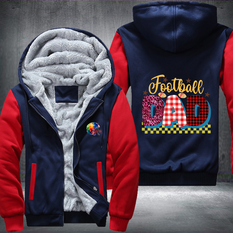 Football Dad Fleece Hoodies Jacket