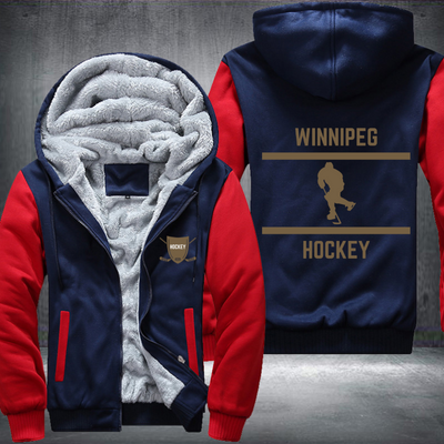 Hockey Lover City Winnipeg Fleece Hoodies Jacket