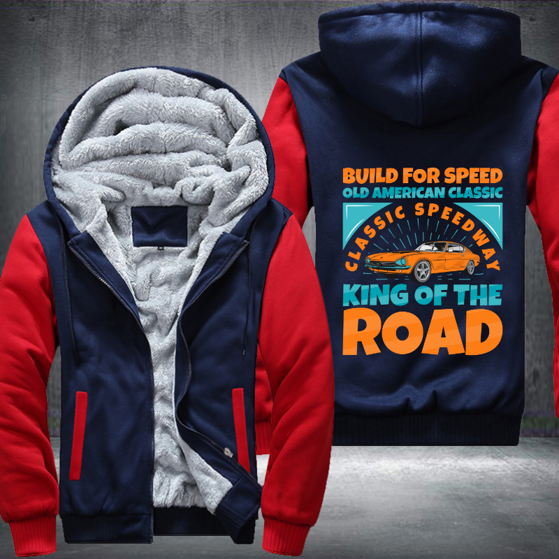 Build for speed old classic Fleece Hoodies Jacket