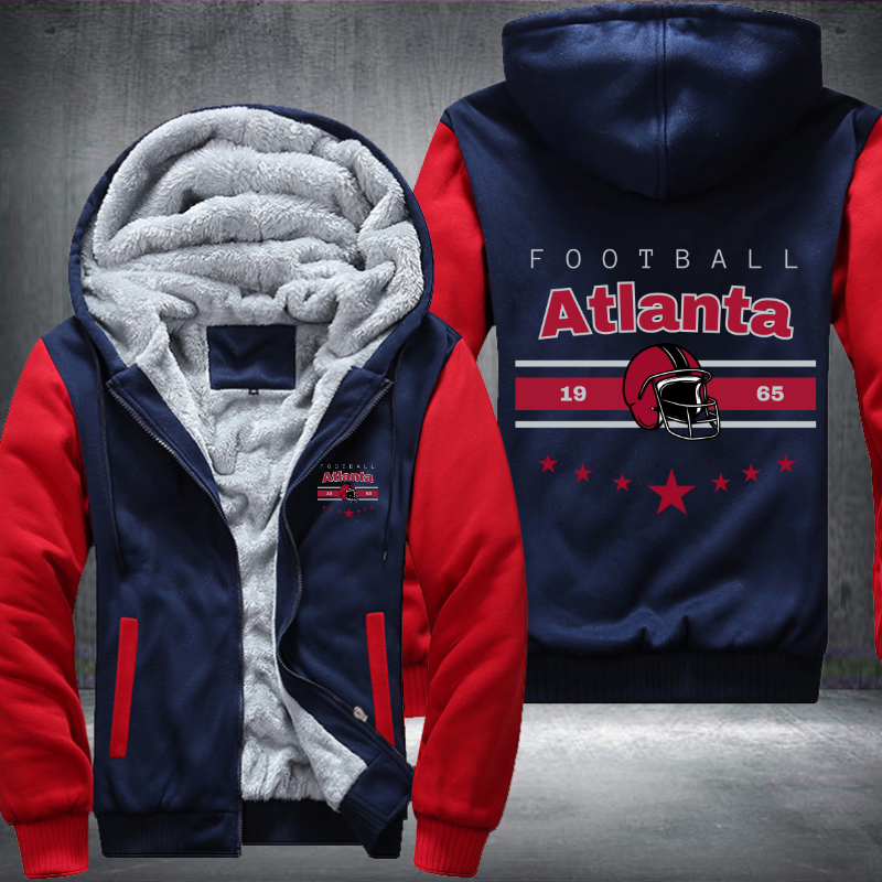 Vintage Football Atlanta 1965 Fleece Hoodies Jacket