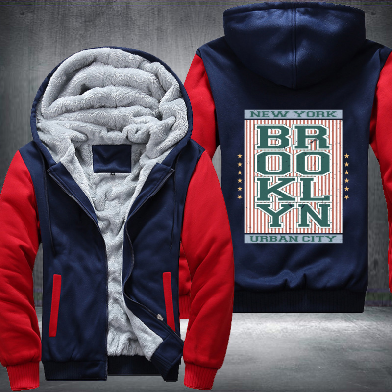 Brooklyn Urban City Fleece Hoodies Jacket