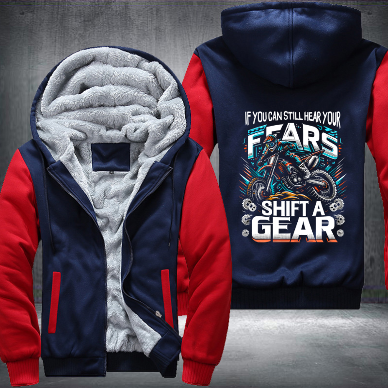 Ride Like A Girl Design Fleece Hoodies Jacket