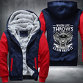 When Life Throws You A Curve Lean Into It Fleece Hoodies Jacket