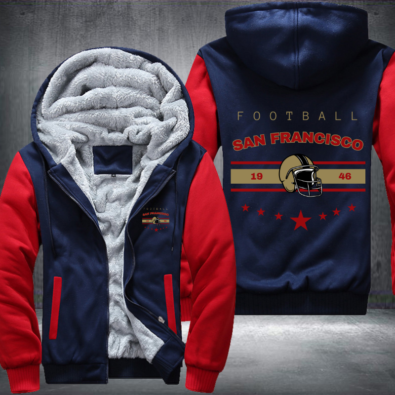 Vintage Football San Francisco 1946 Fleece Hoodies Jacket