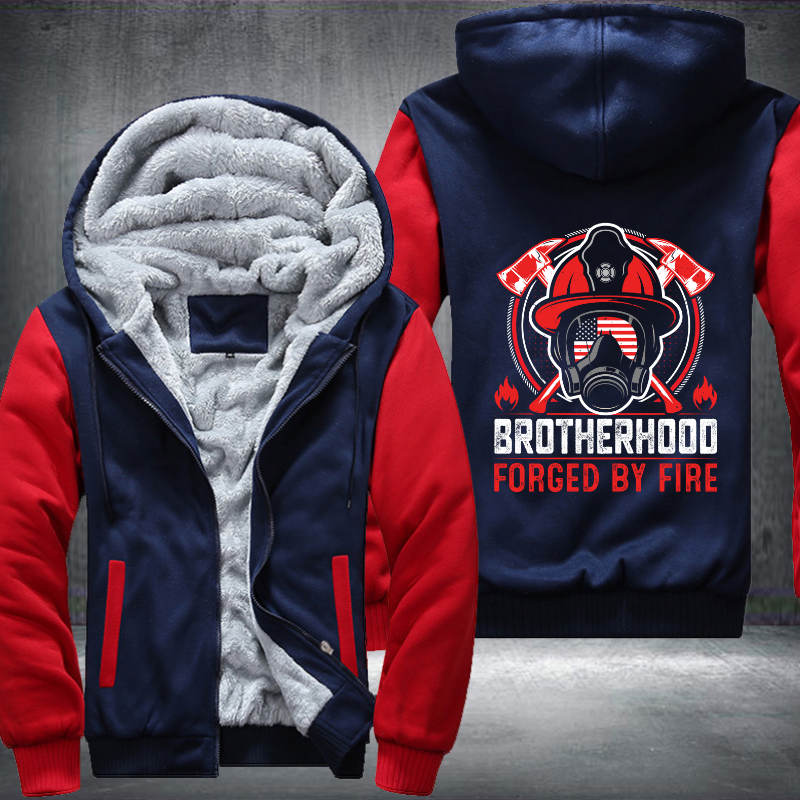 Brotherhood forged by fire Fleece Hoodies Jacket