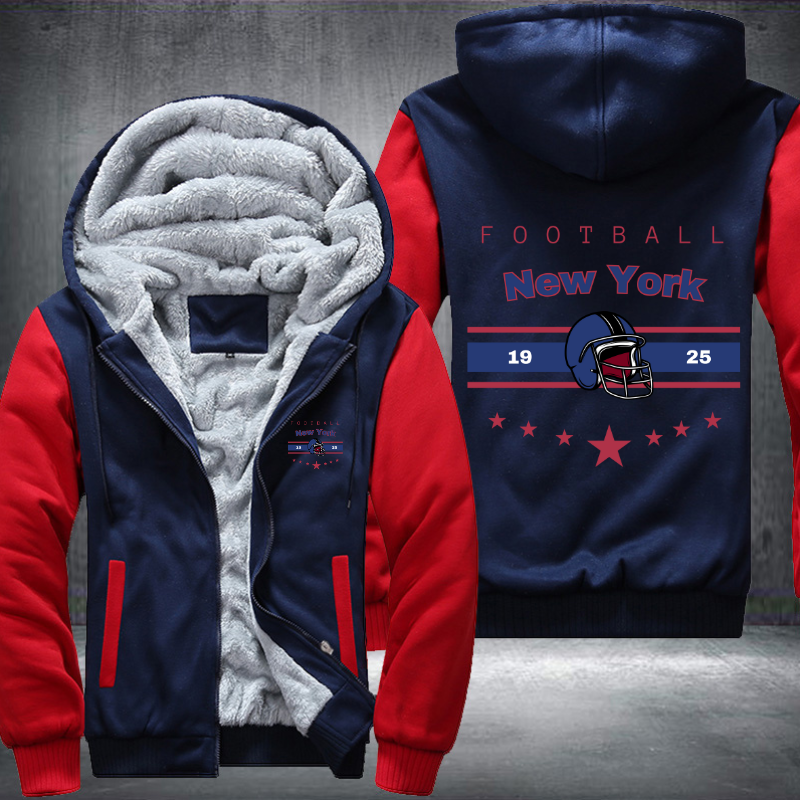 Vintage Football New York 1925 Fleece Hoodies Jacket
