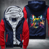 Rainbow French Bulldog Watercolour Fleece Hoodies Jacket