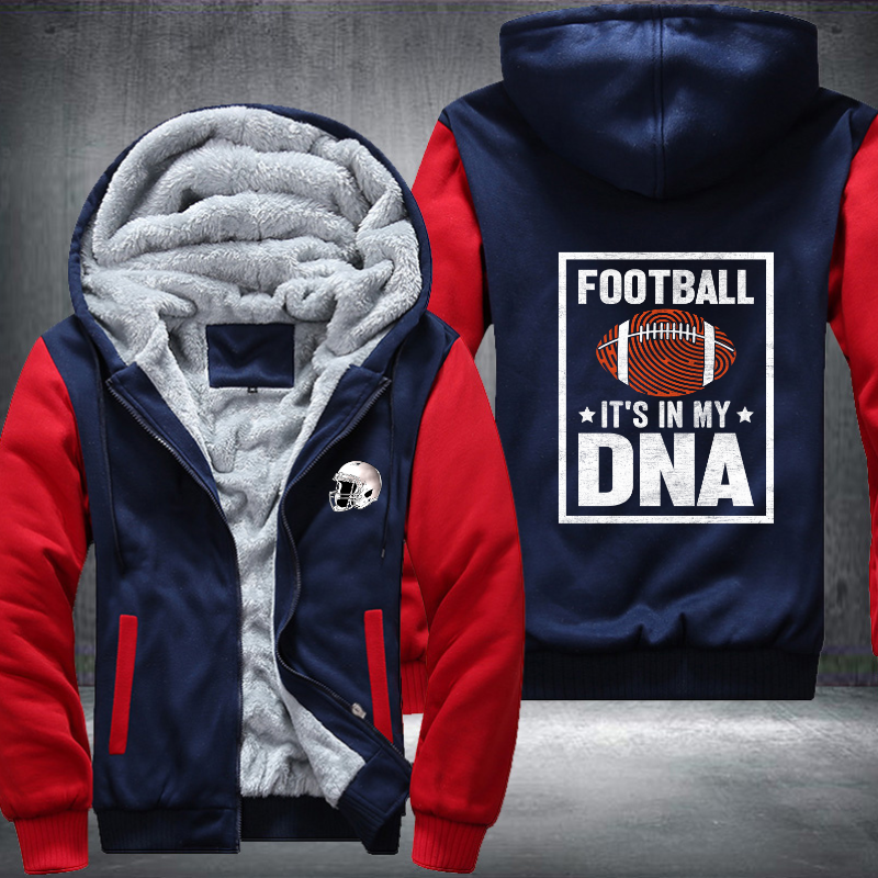 Football it's in my DNA Design Fleece Hoodies Jacket