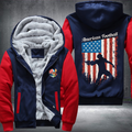 American Football Flag Fleece Hoodies Jacket