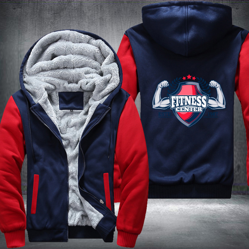 Fitness Center Fleece Hoodies Jacket