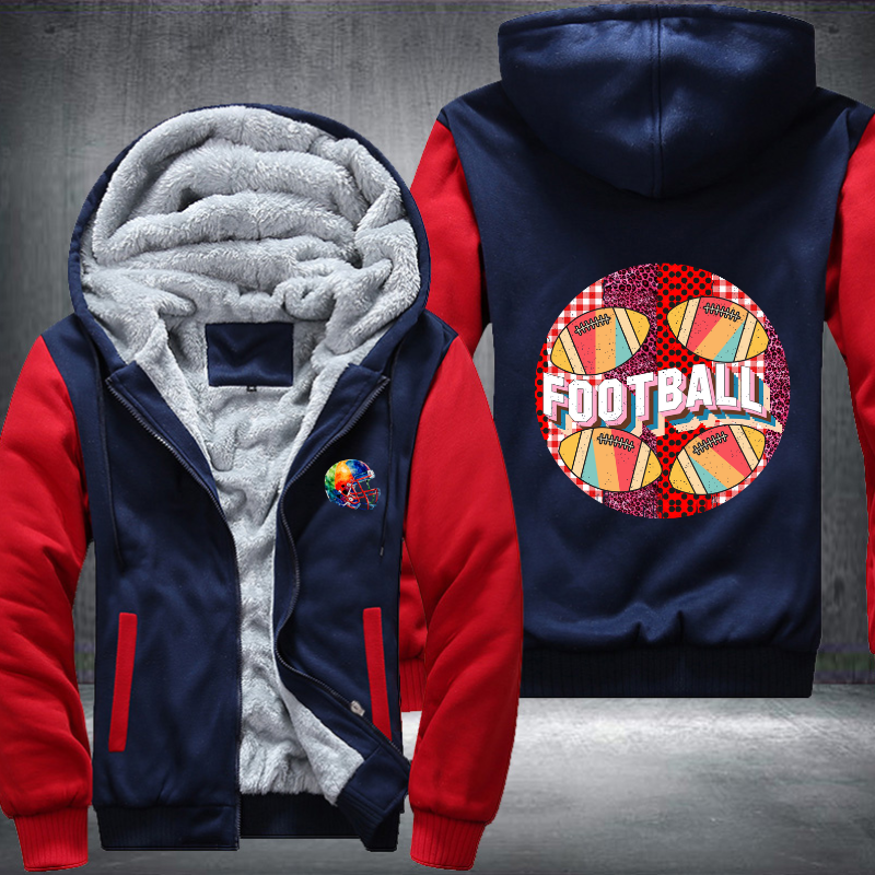 Football Party Fleece Hoodies Jacket