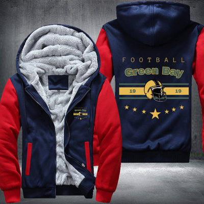 Vintage Football Green Bay 1919 Fleece Hoodies Jacket