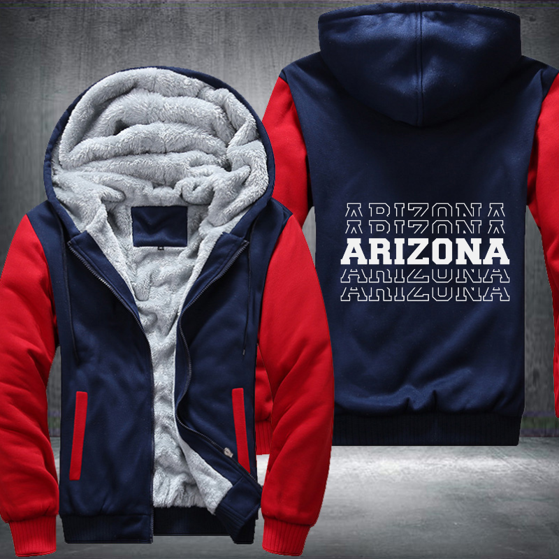Patriotic USA State Arizona Fleece Hoodies Jacket