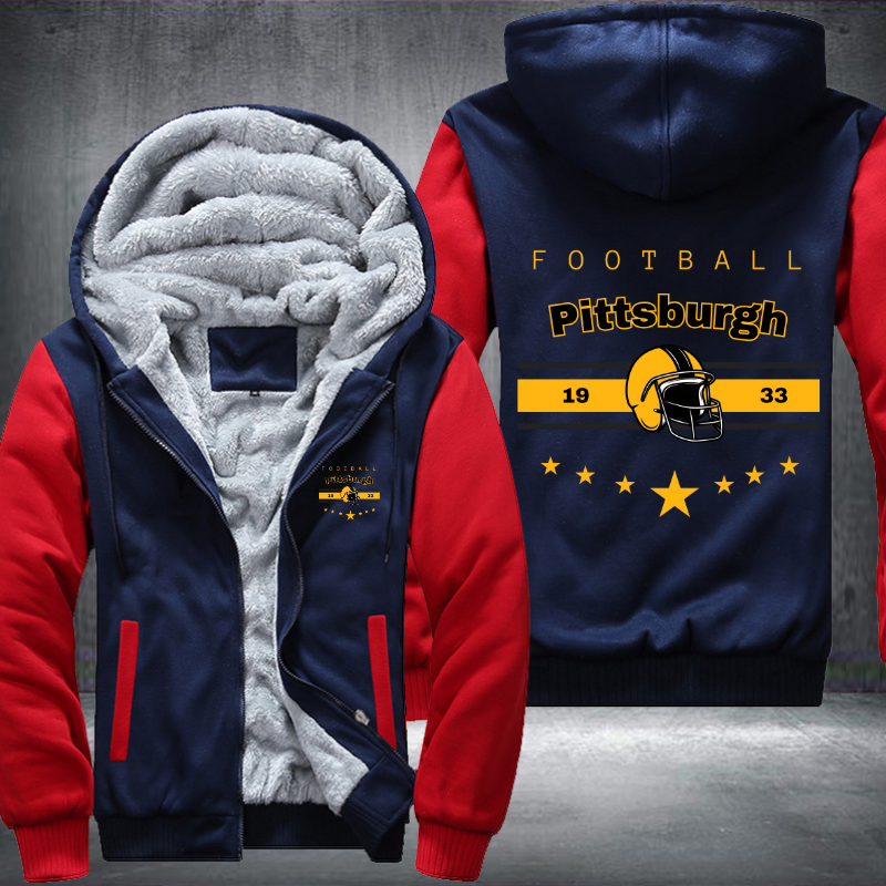 Vintage Football Pittsburgh 1933 Fleece Hoodies Jacket