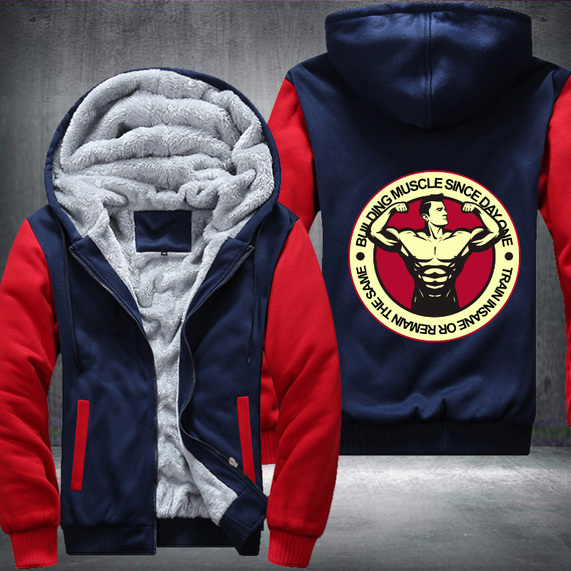 Bull Ding Muscle Since Day One Fleece Hoodies Jacket