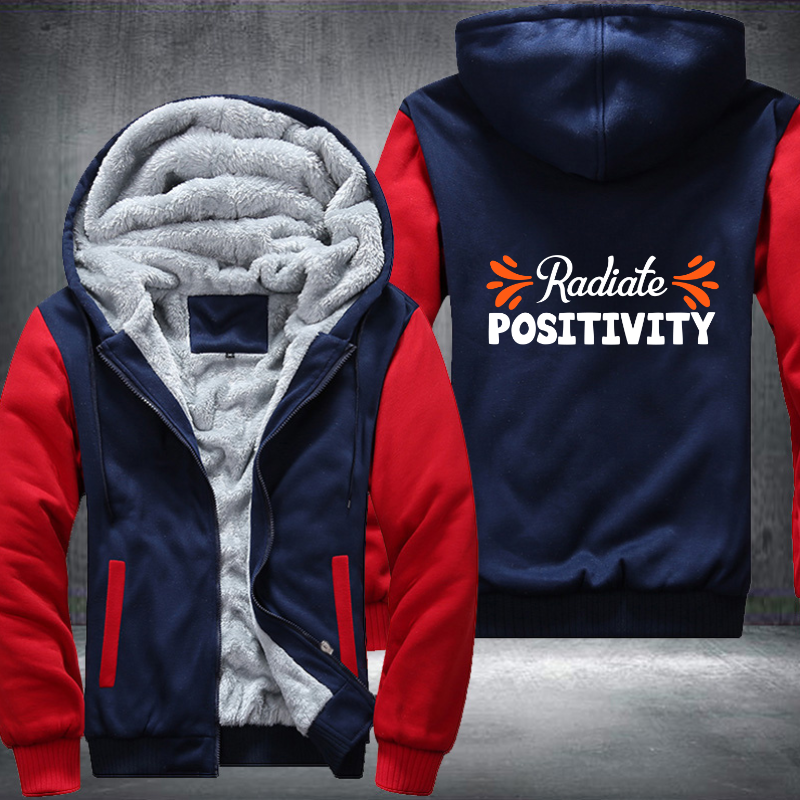 Radiate Positivity Fleece Hoodies Jacket