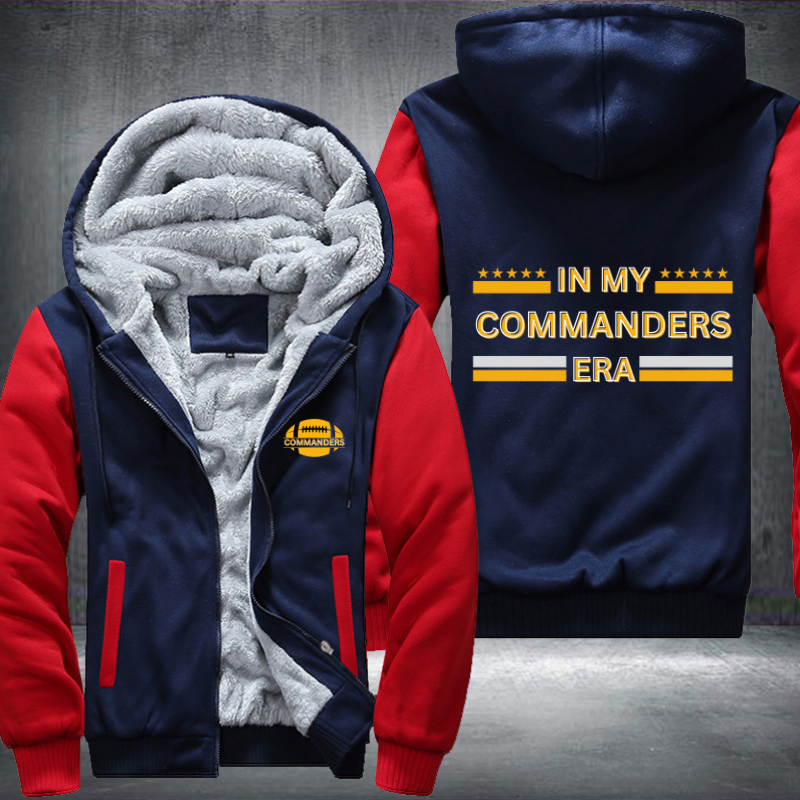 In My Football Era Game Day Commanders Fleece Hoodies Jacket