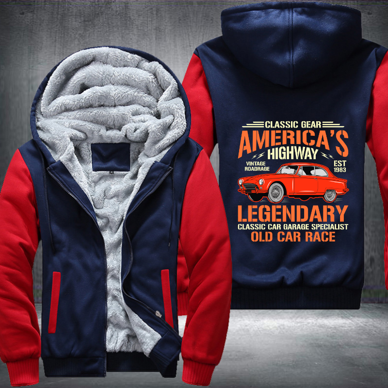 Classic gear Americas Highway Legendary Fleece Hoodies Jacket