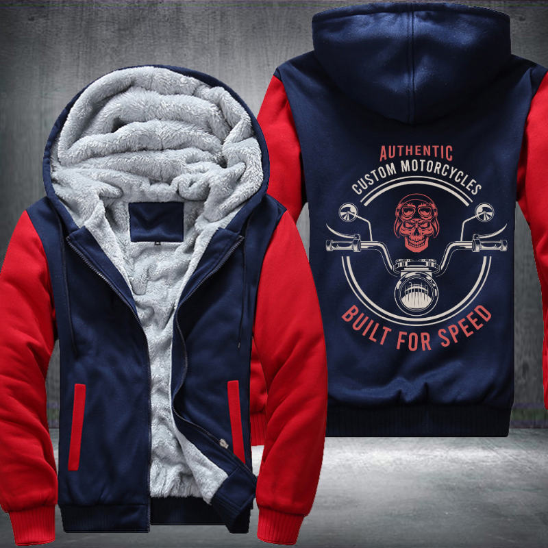 Skull Built for Speed Fleece Hoodies Jacket