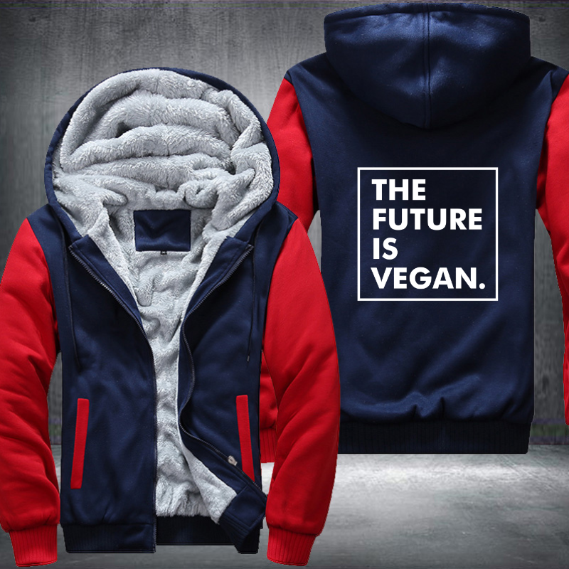 The Future Is Vegan Fleece Hoodies Jacket