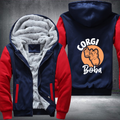 corgi boba Fleece Hoodies Jacket