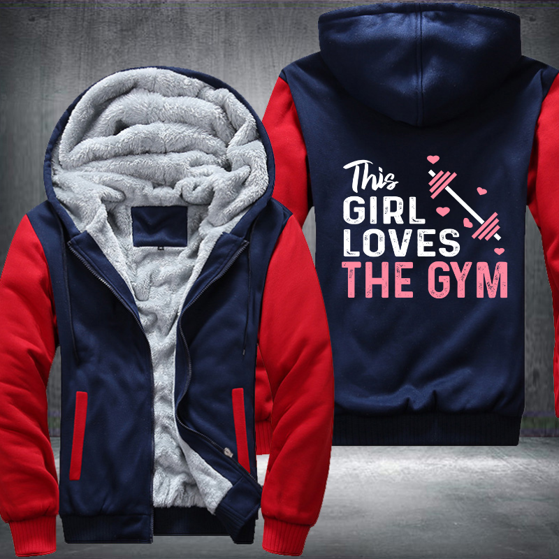 This Girl Loves The GYM Fleece Hoodies Jacket