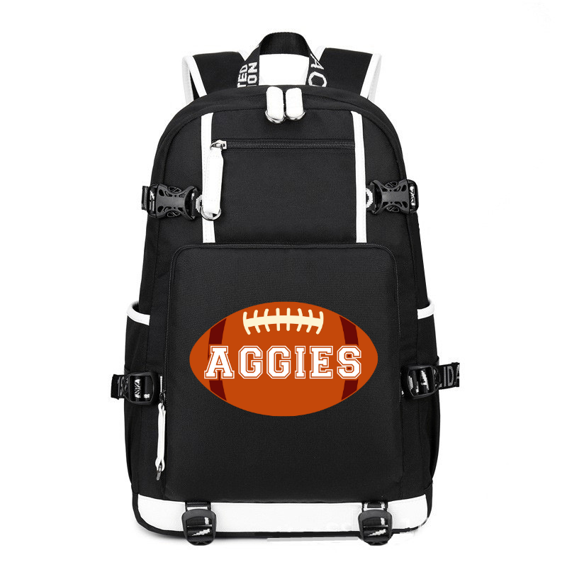 Aggies Football printing Canvas Backpack