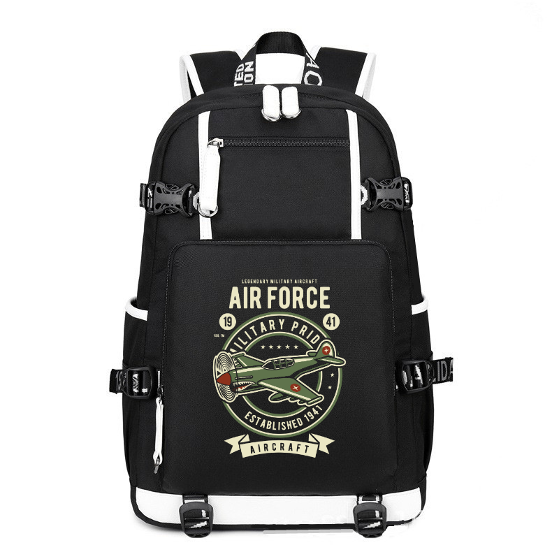 Air Force printing Canvas Backpack