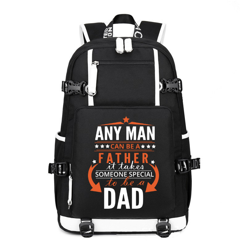 Any Man Can Be A Father It Takes Someone Special To A Be Dad printing Canvas Backpack