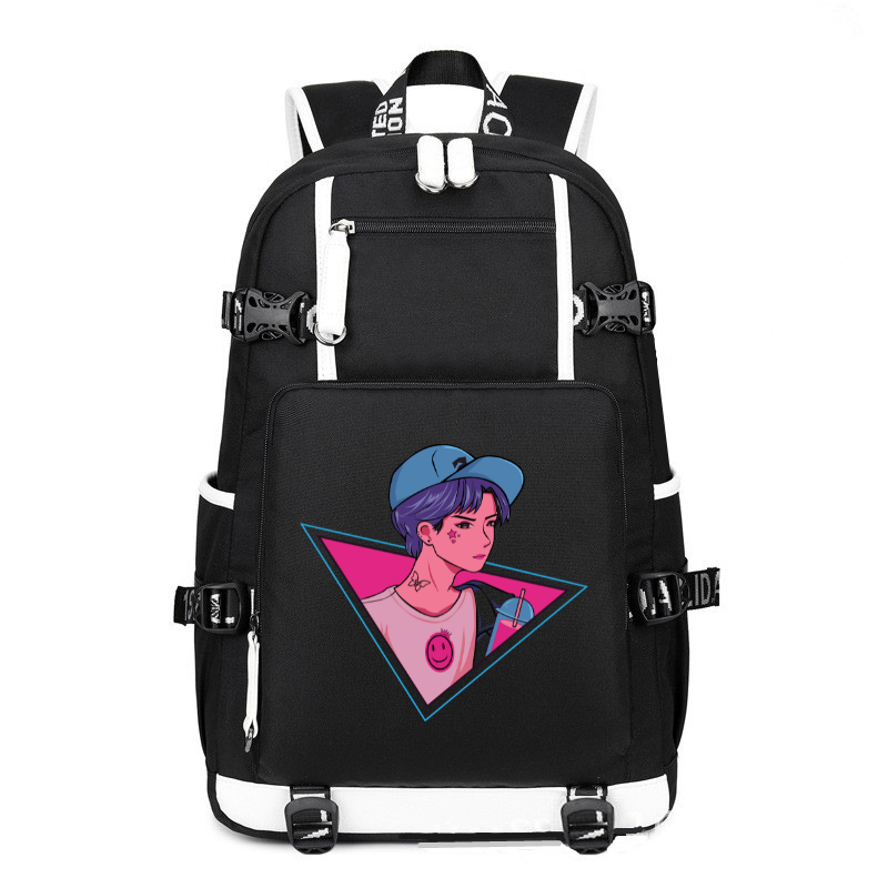 Anime Japanese The Cute Boy printing Canvas Backpack
