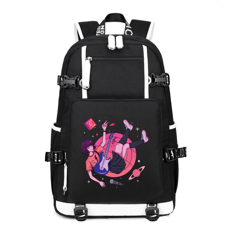 Anime Japanese The Music Artist Girl printing Canvas Backpack