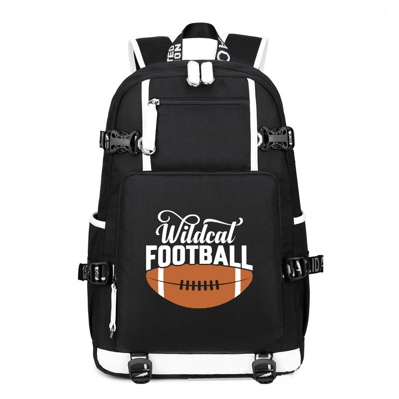 Wildcat Football printing Canvas Backpack