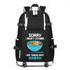 Sorry I Wasn’t Listening Funny Anime printing Canvas Backpack