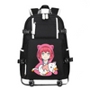 Anime and Cats Lover kawaii Otaku printing Canvas Backpack