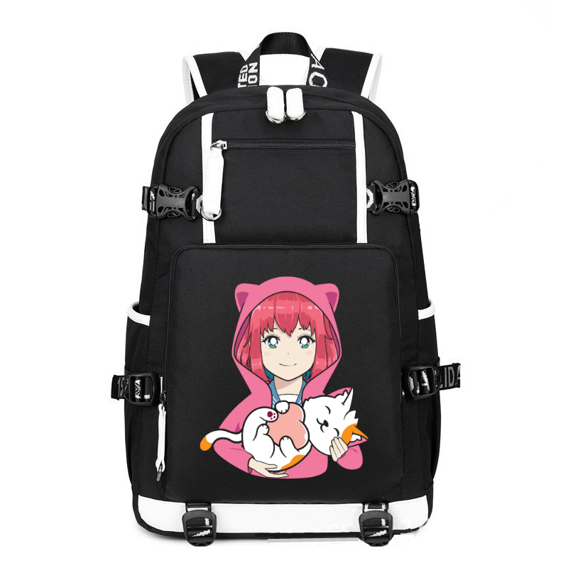 Anime and Cats Lover kawaii Otaku printing Canvas Backpack