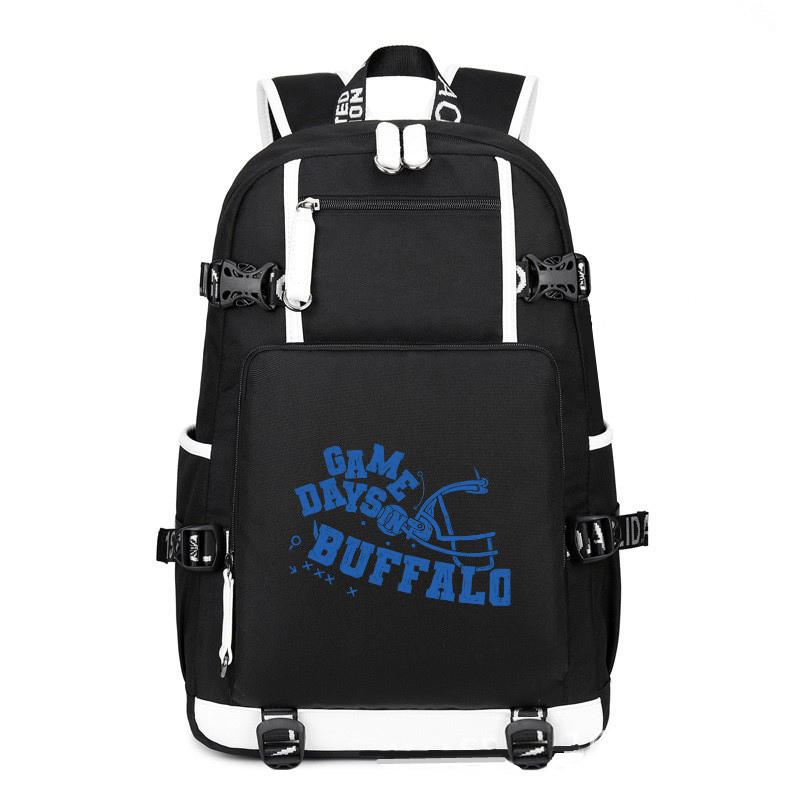 Football game days in BUFFALO printing Canvas Backpack