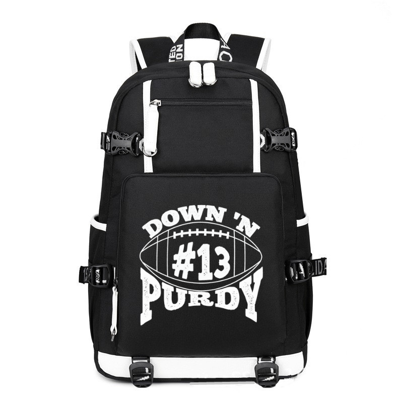 Down'N Purdy 13 printing Canvas Backpack