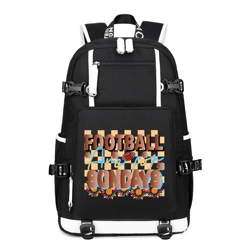 Sundays Are for Football printing Canvas Backpack