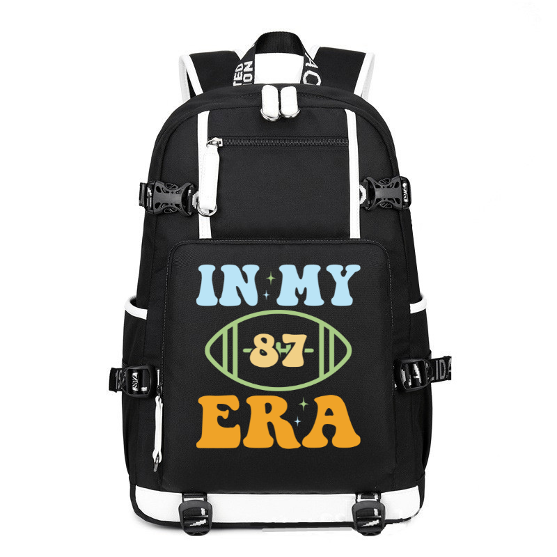 Football in my 87 era printing Canvas Backpack