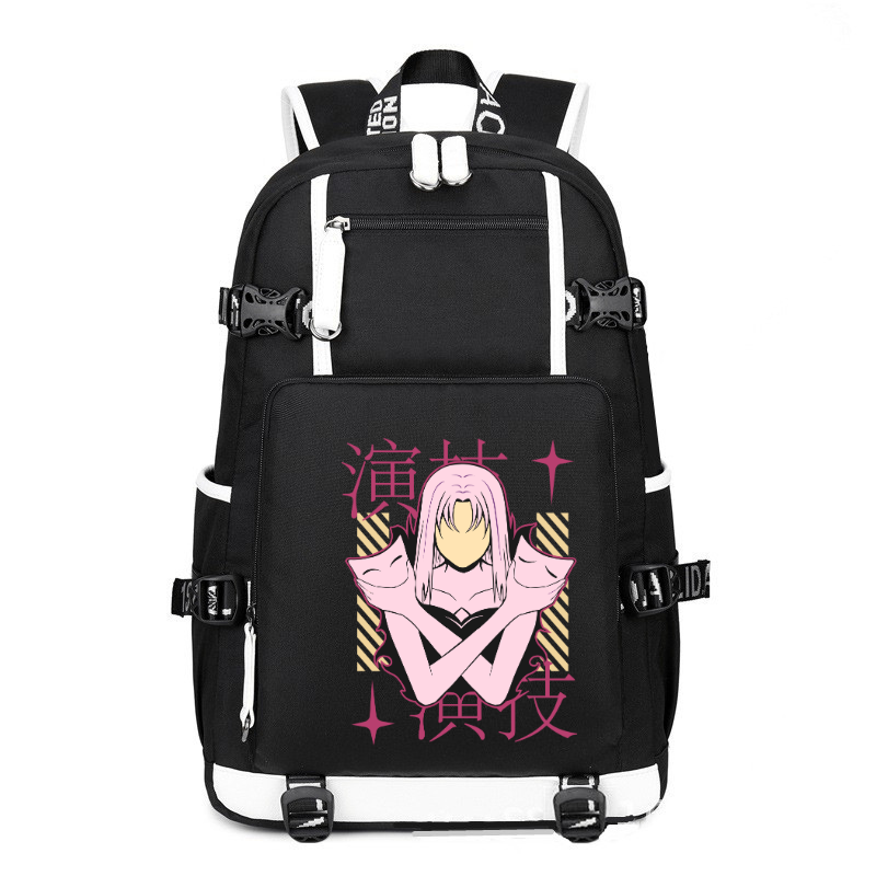 Anime Japanese Streetwear The Mask Girl printing Canvas Backpack