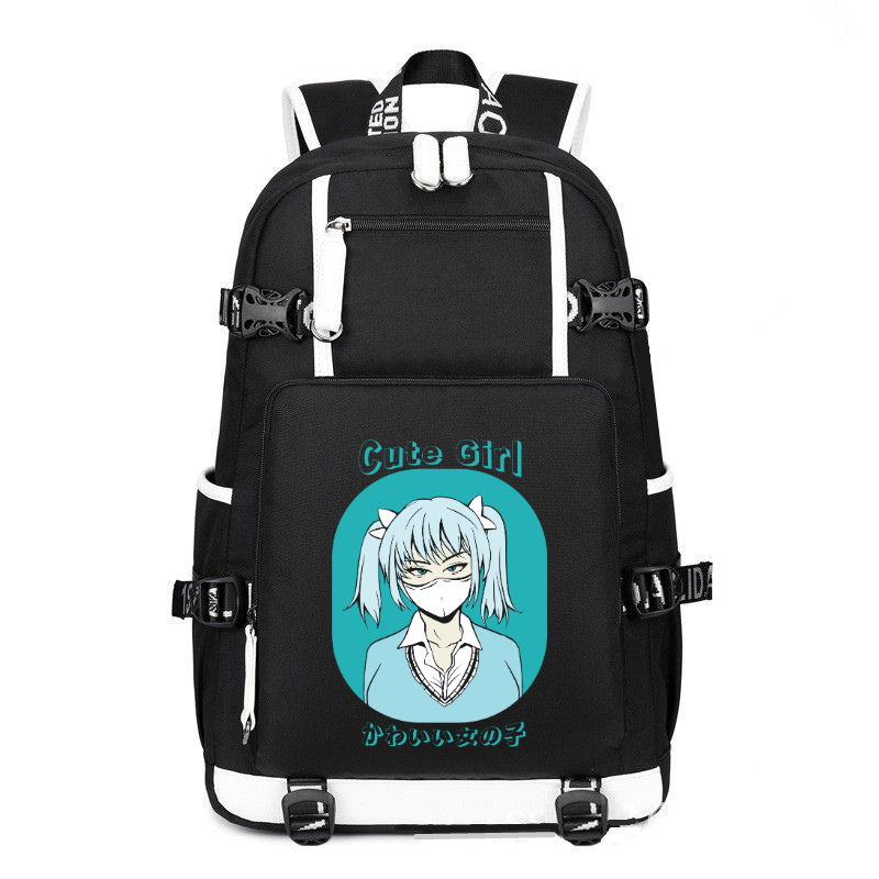 Anime Japanese Streetwear Cute Girl printing Canvas Backpack